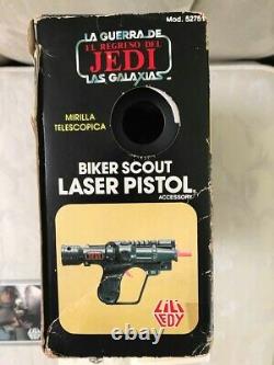 Star Wars Vintage Lili Ledy Bker Scout Pistol Laser MIB Grail Rare México