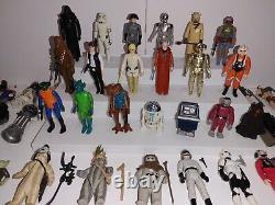 Star Wars Vintage Lot Of 79 Original Action Figures Weapons & Accessories