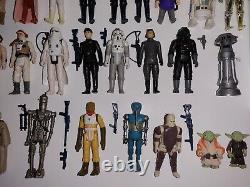 Star Wars Vintage Lot Of 79 Original Action Figures Weapons & Accessories