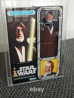 Star Wars Vintage Obi Wan Ben Kenobi AFA 80 MISB 1978 12 Inch Large Kenner READ