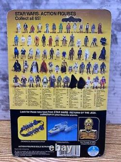 Star Wars Vintage TIE Fighter Pilot figure sealed on 1983 ROTJ 65 Back Card