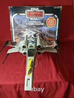 Star Wars Vintage X-Wing Fighter with box WORKS 1981 BD COMPLETE Kenner xwing