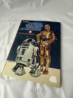 Star Wars lot vintage 1977-1996 Books Figures Carrying Case Micro machines C-3PO