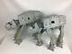 Two Vintage Star Wars At-at Imperial Walker Vehicles 1981 Kenner Incomplete