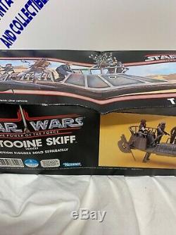 VINTAGE 1984 MINT IN BOX Kenner Star Wars POTF Tatooine Skiff NEVER USE COMPLETE