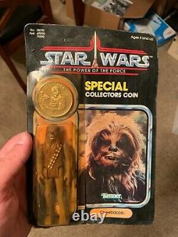 VINTAGE 1985 Kenner STAR WARS POTF CHEWBACCA with Collector's Coin MOC Sealed