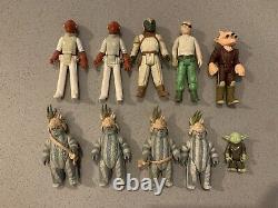 VINTAGE Star Wars Action Figures Lot of 10 1984 ROTJ Deboo Yoda Ree-Yees Prune