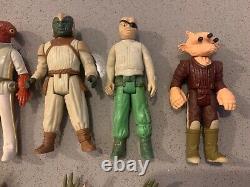 VINTAGE Star Wars Action Figures Lot of 10 1984 ROTJ Deboo Yoda Ree-Yees Prune