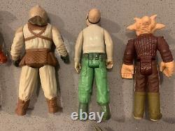 VINTAGE Star Wars Action Figures Lot of 10 1984 ROTJ Deboo Yoda Ree-Yees Prune