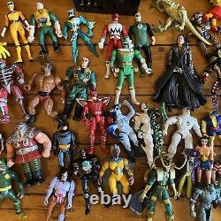 VTG Mixed Toy Lot of 72 toys Star Wars MOTU Power Rangers Batman & More