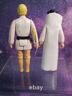 VTG Star Wars Farm Boy Luke Skywalker & Princess Leia First 12 1977 Kenner Clean