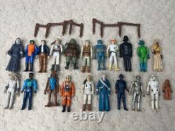 Vintage 1970s And 1980s Kenner Star Wars Action Figure Lot Large 21