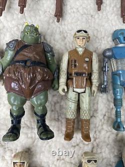 Vintage 1970s And 1980s Kenner Star Wars Action Figure Lot Large 21