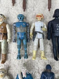 Vintage 1970s And 1980s Kenner Star Wars Action Figure Lot Large 21