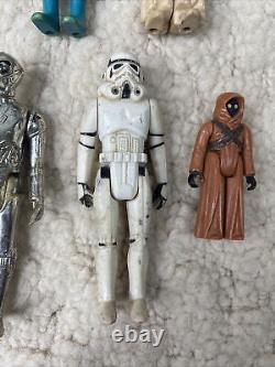 Vintage 1970s And 1980s Kenner Star Wars Action Figure Lot Large 21