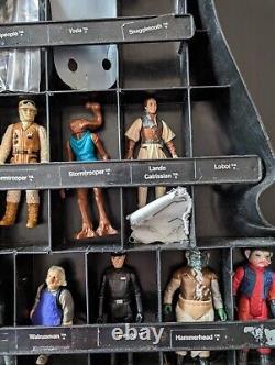 Vintage 1977 1983 Kenner Star Wars Lot Of 24 With Darth Vader Case