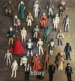 Vintage 1977-1984 Lot of 30 Star Wars Action Figures Some of the First 12 Kenner