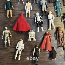 Vintage 1977-1984 Lot of 30 Star Wars Action Figures Some of the First 12 Kenner