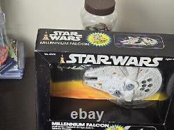 Vintage 1977 Star Wars Die Cast Millennium Falcon With Box, Bubble & Insert