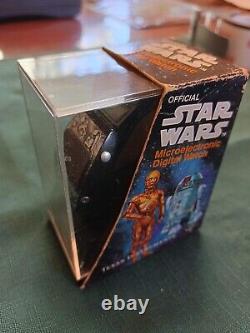 Vintage 1977 Texas Instruments Star Wars Digital Watch & Case