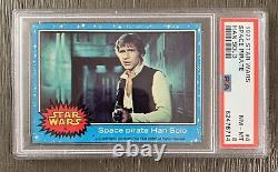 Vintage 1977 Topps Star Wars Blue Series 1 Han Solo #4 MINT PSA 8 Rookie Card RC