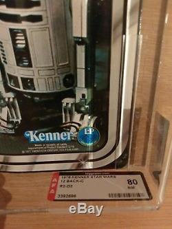 Vintage 1978 Kenner Star Wars Vintage 12Back C R2-D2 AFA 80 RARE