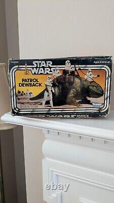 Vintage 1979 Kenner Star Wars Action Figure Patrol Dewback with Saddle & Reins Box