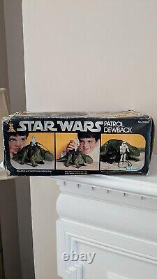 Vintage 1979 Kenner Star Wars Action Figure Patrol Dewback with Saddle & Reins Box