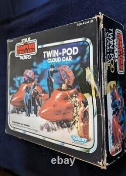 Vintage 1980 STAR WARS TWIN-POD CLOUD CAR With Box and Cloud Car Pilot Included