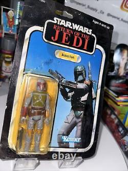 Vintage 1983 BOBA FETT Star Wars Return of the Jedi ROTJ 77 BACK MOC