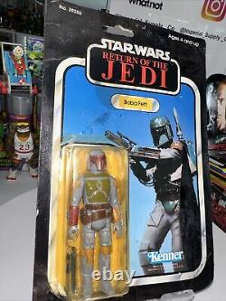 Vintage 1983 BOBA FETT Star Wars Return of the Jedi ROTJ 77 BACK MOC