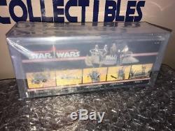 Vintage 1985 Kenner Star Wars POTF Tatooine Skiff MISB Fett Sealed Box AFA 75