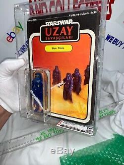 Vintage 1988 Star Wars Uzay Blue Stars CAS 70+ UNPUNCHED Beautiful L@@K