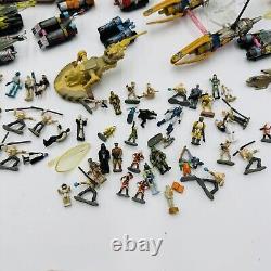 Vintage 1990s Galoob Micro Machines Star Wars Lot Playsets Vehicles + 76 Figures