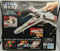Vintage 1995 Kenner Star Wars Power of the Force 3.75'' X-WING Fighter POTF NIB
