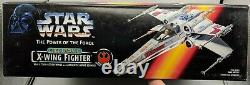 Vintage 1995 Kenner Star Wars Power of the Force 3.75'' X-WING Fighter POTF NIB