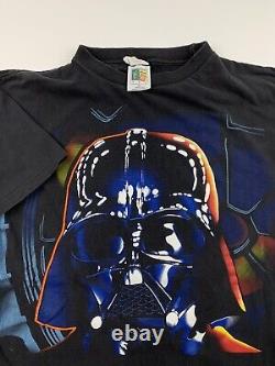 Vintage 1996 Star Wars Darth Vader The Dark Side T-shirt Size XL MINT
