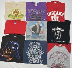 Vintage 90s T-Shirt Bundle Lot Of 9 Stone Cold WWF Single Stitch Star Wars 80s