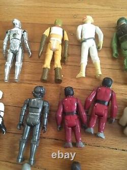 Vintage Kenner Star Wars? 17 FIGURES and carrying case lot 1970s palitoy 1977-84
