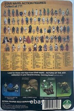 Vintage Kenner Star Wars 1983 Rotj Greedo Moc 77 Back Offerless Spain Unpunched