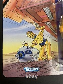 Vintage Kenner Star Wars 1985 Droids Cartoon C-3PO MOC Unpunched Clear Bubble