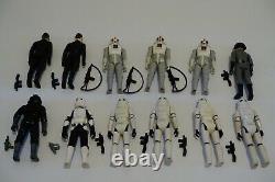 Vintage Kenner Star Wars Action Figures Lot Imperial Army + 1984 Tie Interceptor