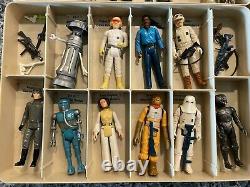 Vintage Kenner Star Wars Cases & 45 Figures Lot & Accessories