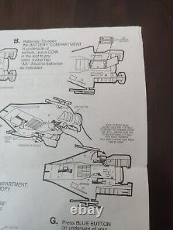 Vintage Kenner Star Wars Droids A-Wing Fighter Vehicle Instructions