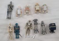 Vintage Kenner Star Wars Figure Droid Lot IG88 R5D4 Gonk DSD 8D8 21B FX7 R2D2