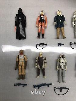 Vintage Kenner Star Wars Figure Lot with Original Weapons
