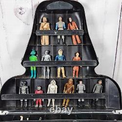 Vintage Kenner Star Wars Lot Of 27 Action Figures, with Darth Vader Case AS-IS