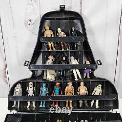 Vintage Kenner Star Wars Lot Of 27 Action Figures, with Darth Vader Case AS-IS