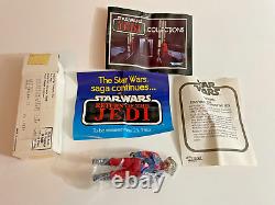 Vintage Kenner Star Wars Nien Nunb Mailer MIB ROTJ sealed bag with All Paperwork
