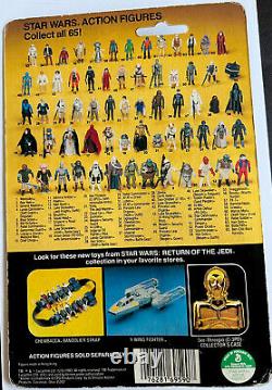 Vintage Kenner Star Wars ROTJ 1983 Chewbacca 65 Back Mayhew Signed card